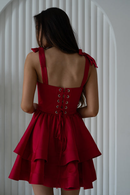 Grazia - Abito Donna Jolie Rosso Elegante