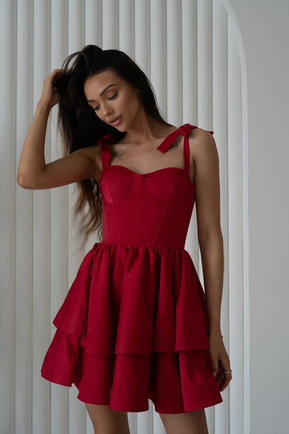 Grazia - Abito Donna Jolie Rosso Elegante