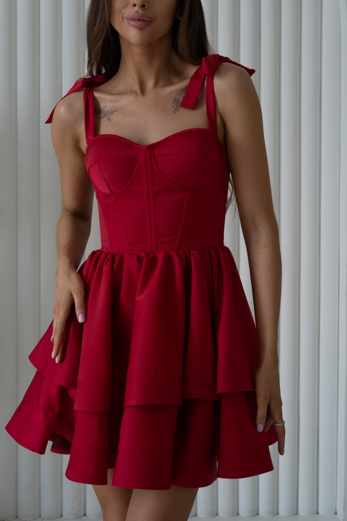 Grazia - Abito Donna Jolie Rosso Elegante