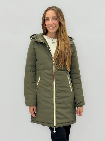 Juliette - Giacca lunga da donna reversibile elegante