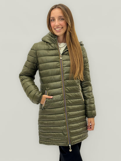 Juliette - Giacca lunga da donna reversibile elegante