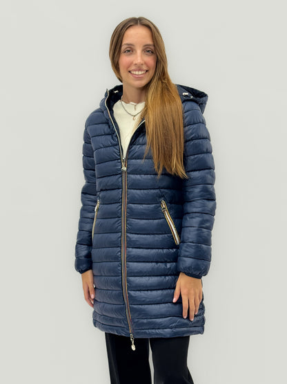 Juliette - Giacca lunga da donna reversibile elegante