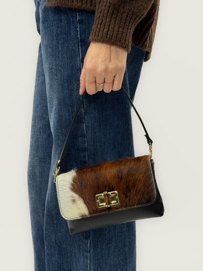 Dorotea – Borsa Elegante Con Fantasia Ricercata E Chiusura Sicura