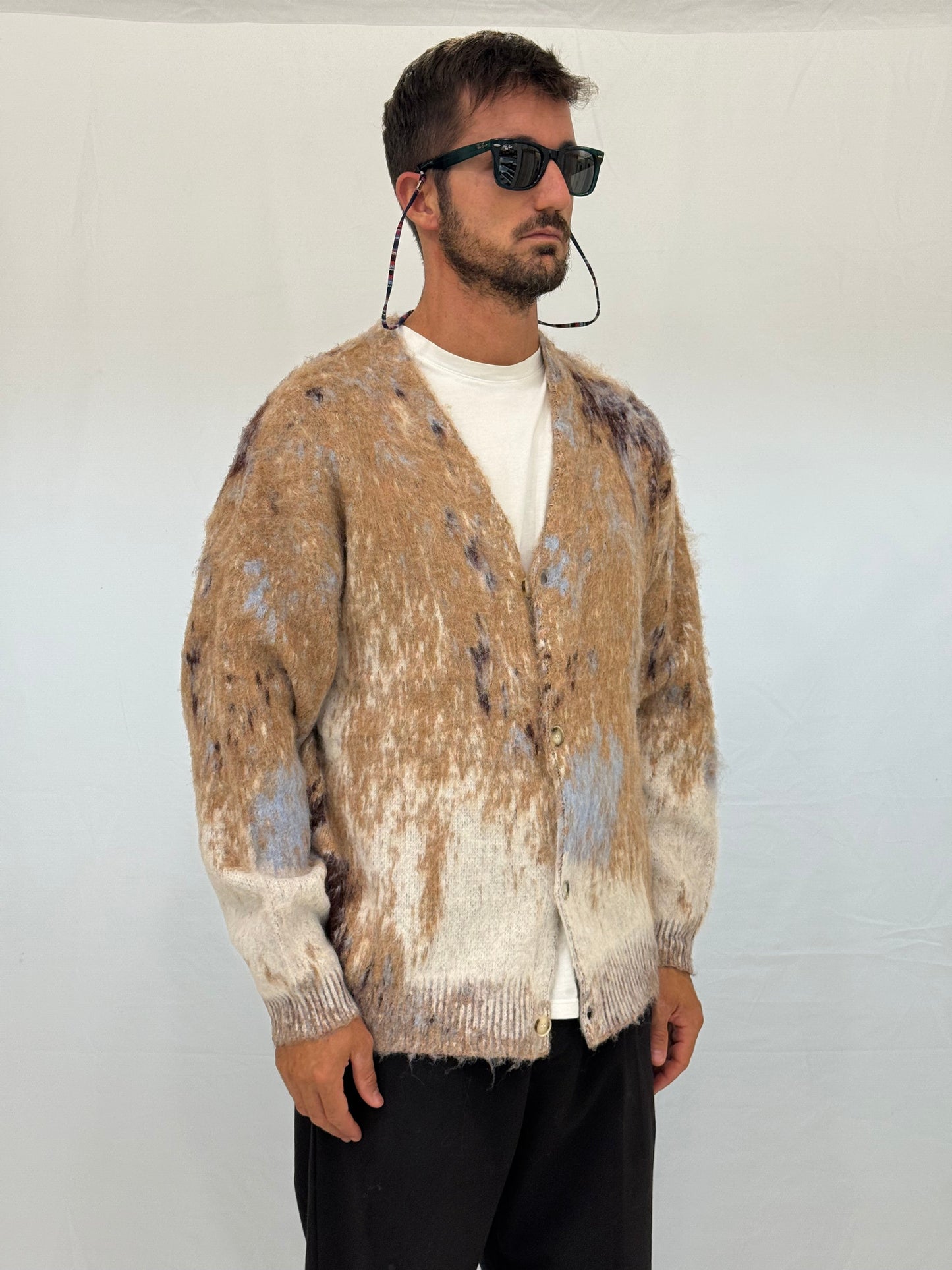 Remigiano - Cardigan Beige Uomo Stile Elegante Moderno