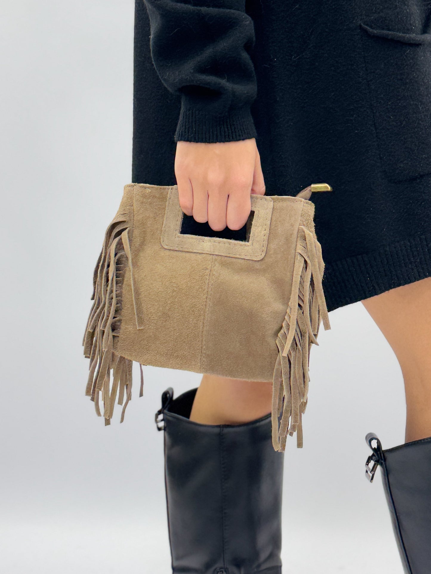 Desirée – Borsa Mini Con Dettaglio Frange E Stile Dinamico