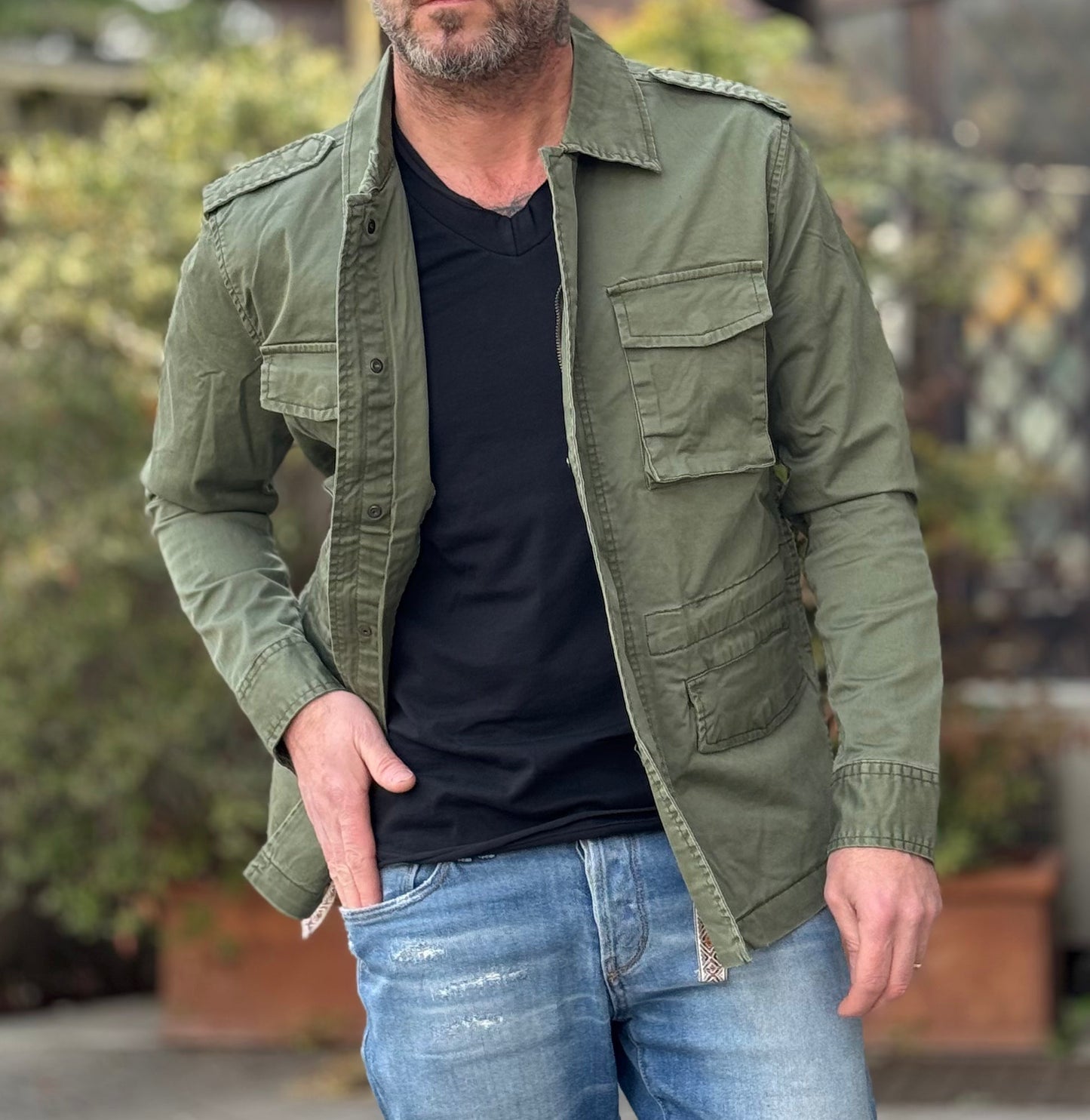 Dante - Camicia Essenziale Uomo Casual Contemporanea