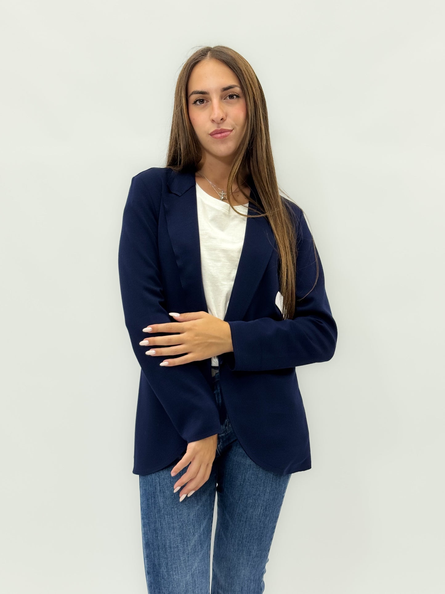 Katia - Blazer classico da donna con colletto revers