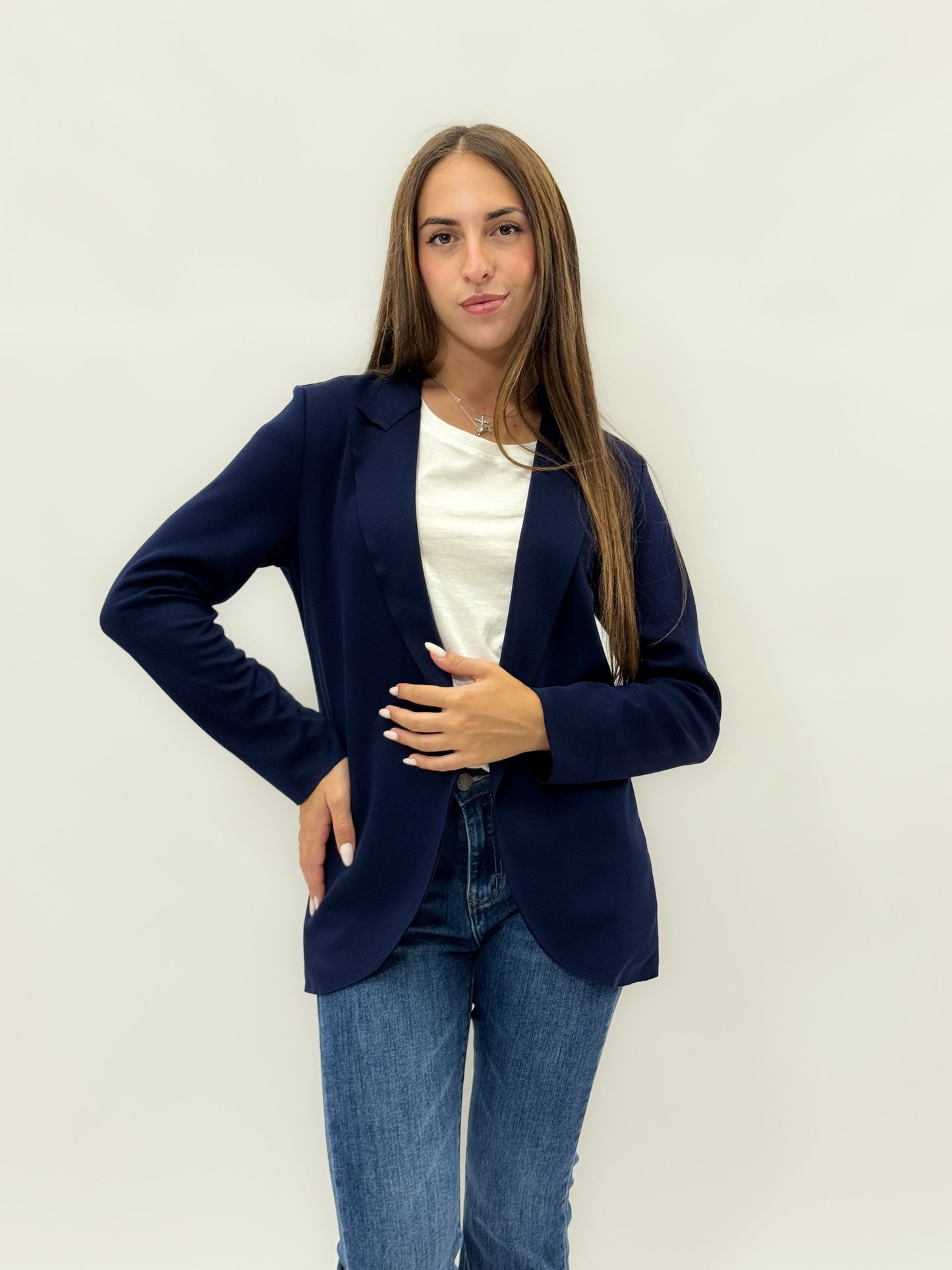 Katia - Blazer classico da donna con colletto revers