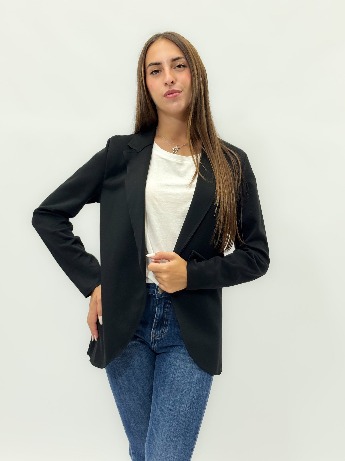Katia - Blazer classico da donna con colletto revers