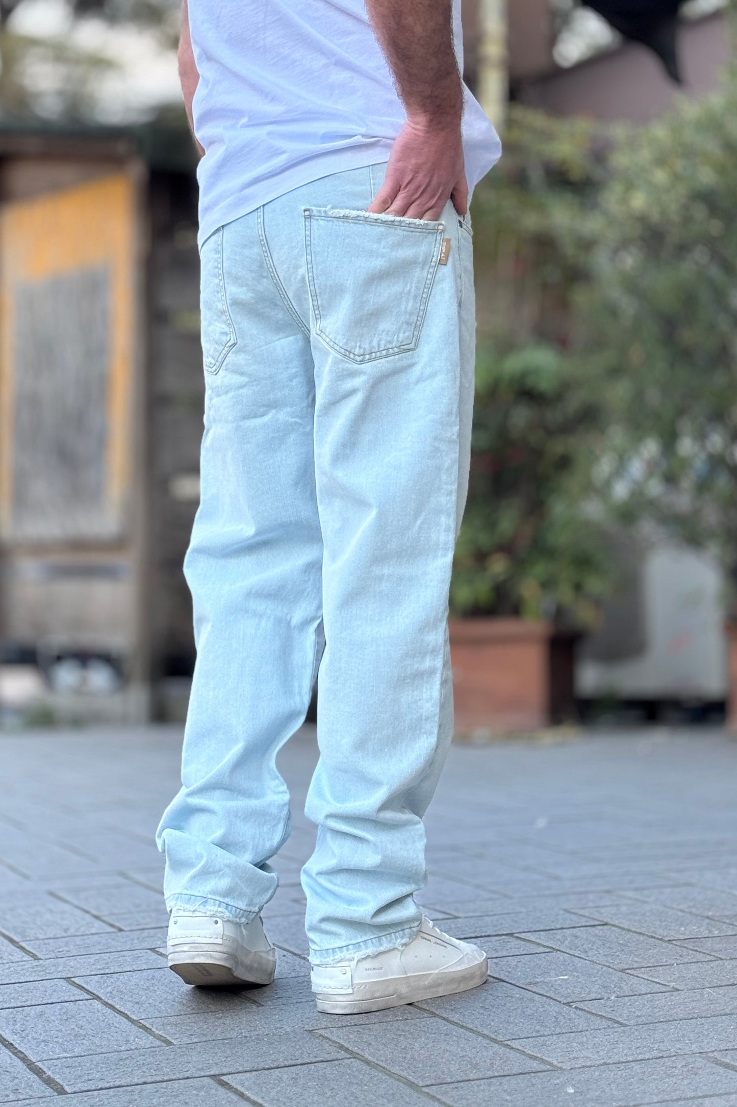 Ildebrando - Jeans Modello Largo Displaj Uomo Contemporaneo