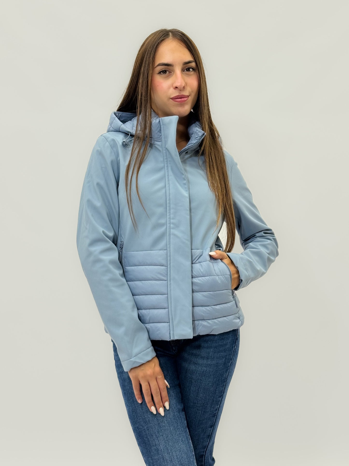 Kaira - Giacca Donna con Cappuccio Stile Tecnico
