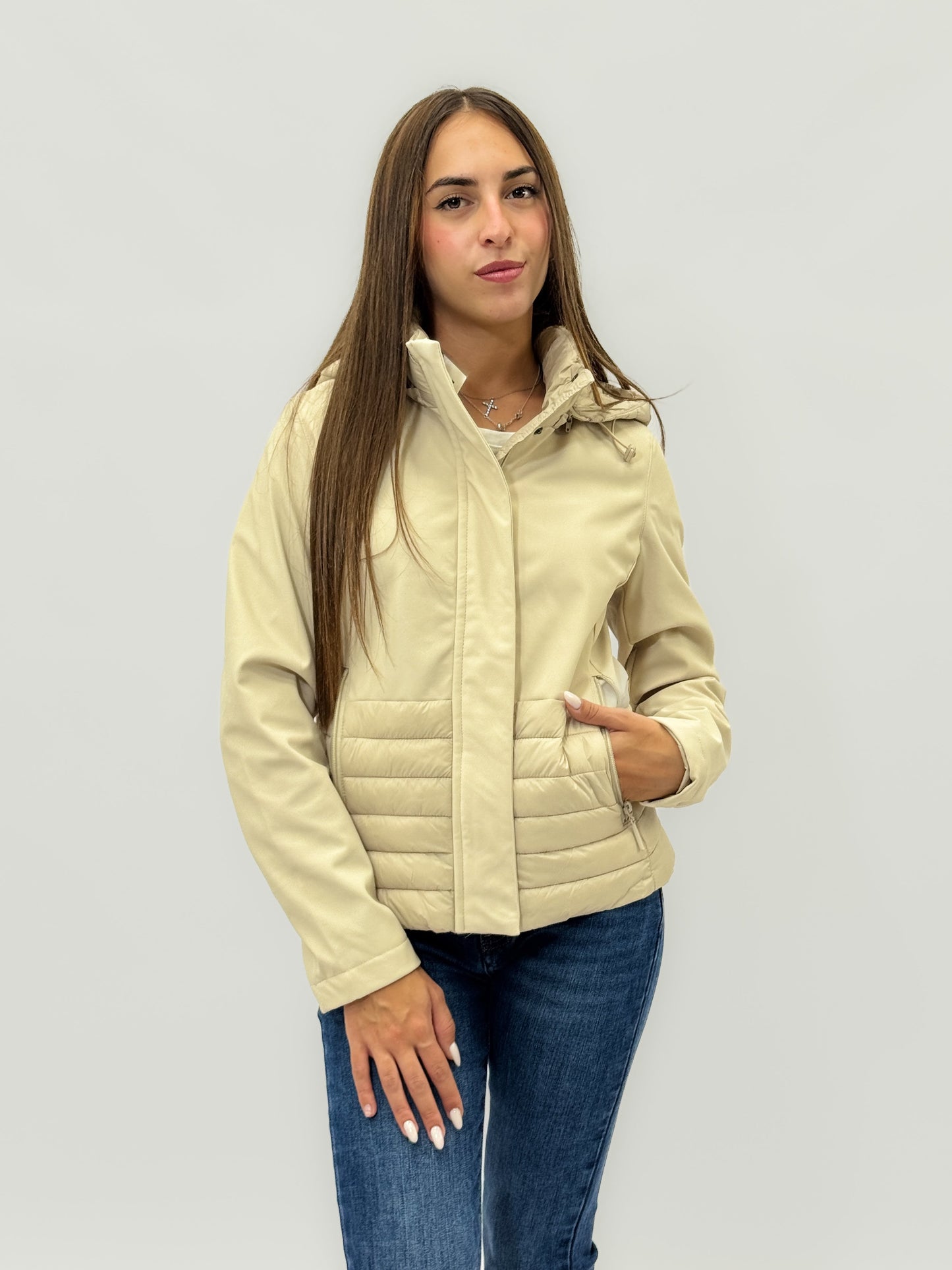 Kaira - Giacca Donna con Cappuccio Stile Tecnico