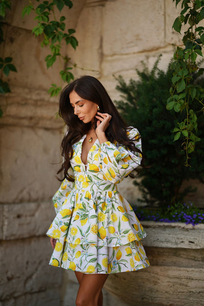 Greta - Abito Donna Olimp Color Limone Elegante