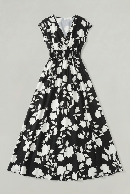 Caterina - Abito Maxi Donna Floreale Estivo Elegante