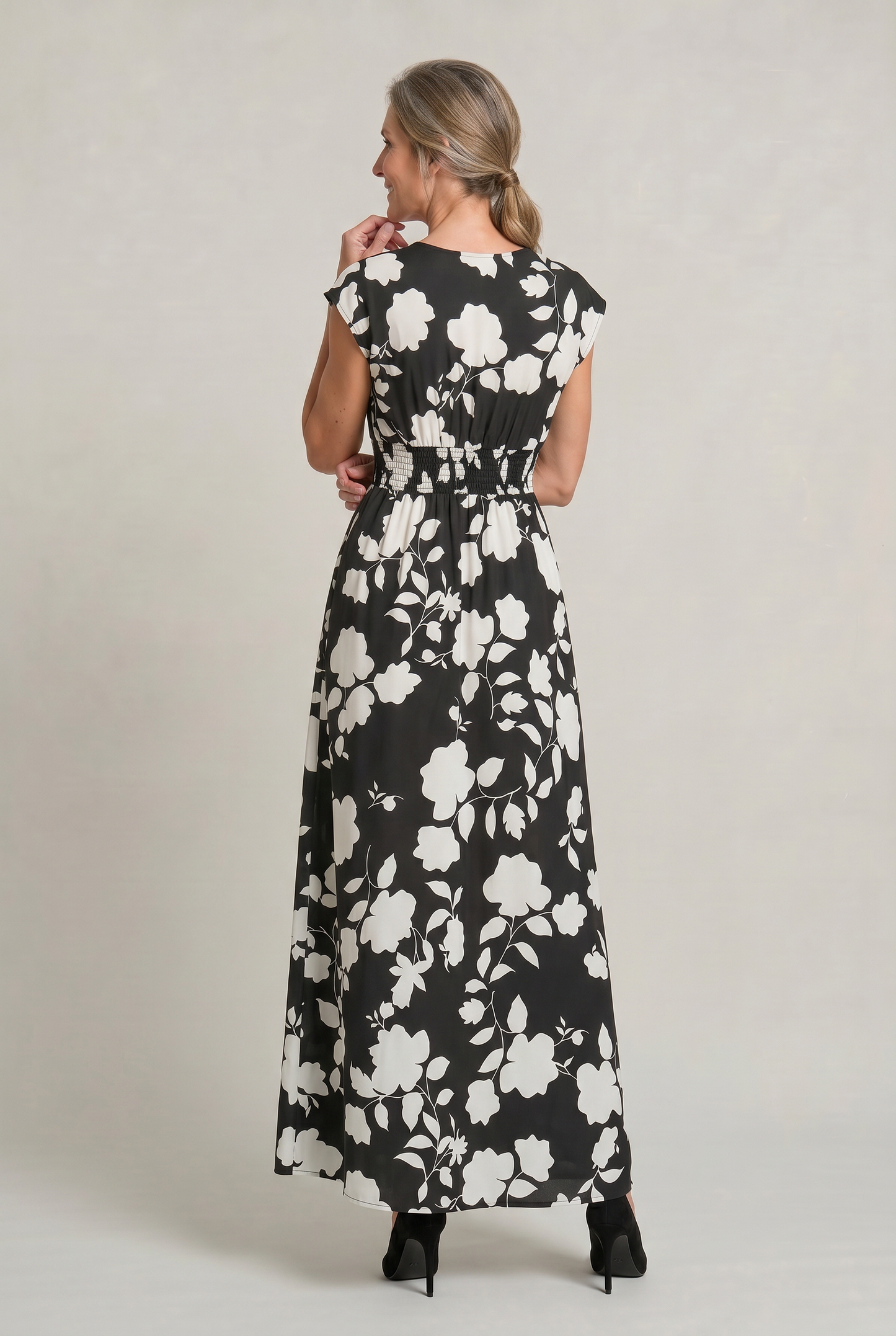 Caterina - Abito Maxi Donna Floreale Estivo Elegante