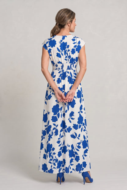 Caterina - Abito Maxi Donna Floreale Estivo Elegante