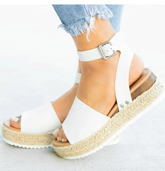 Imelda - Sandali Donna Comodi con Cinghie Regolabili Bianco
