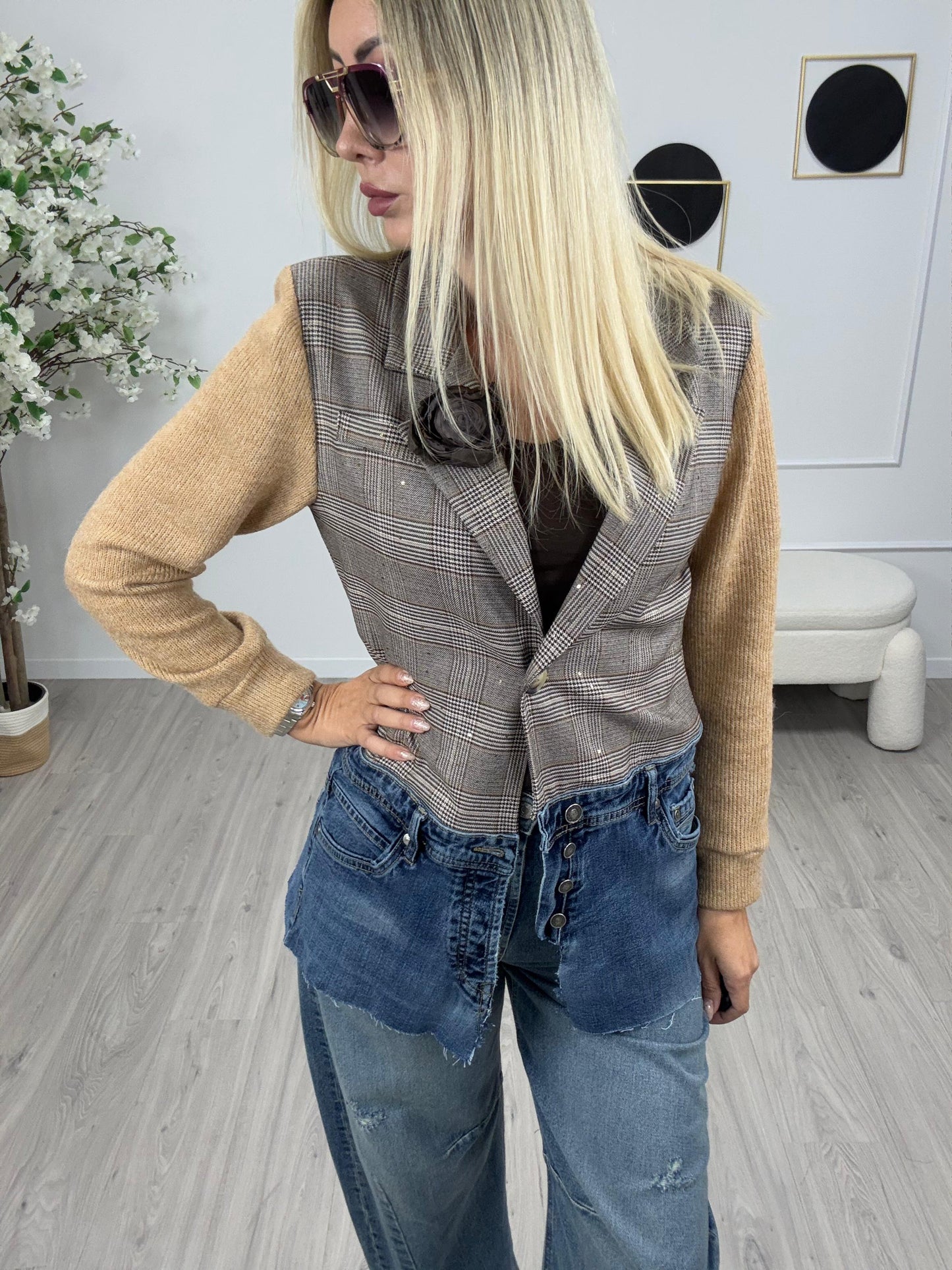 Ginevra - Giacca da donna check Susy Mix