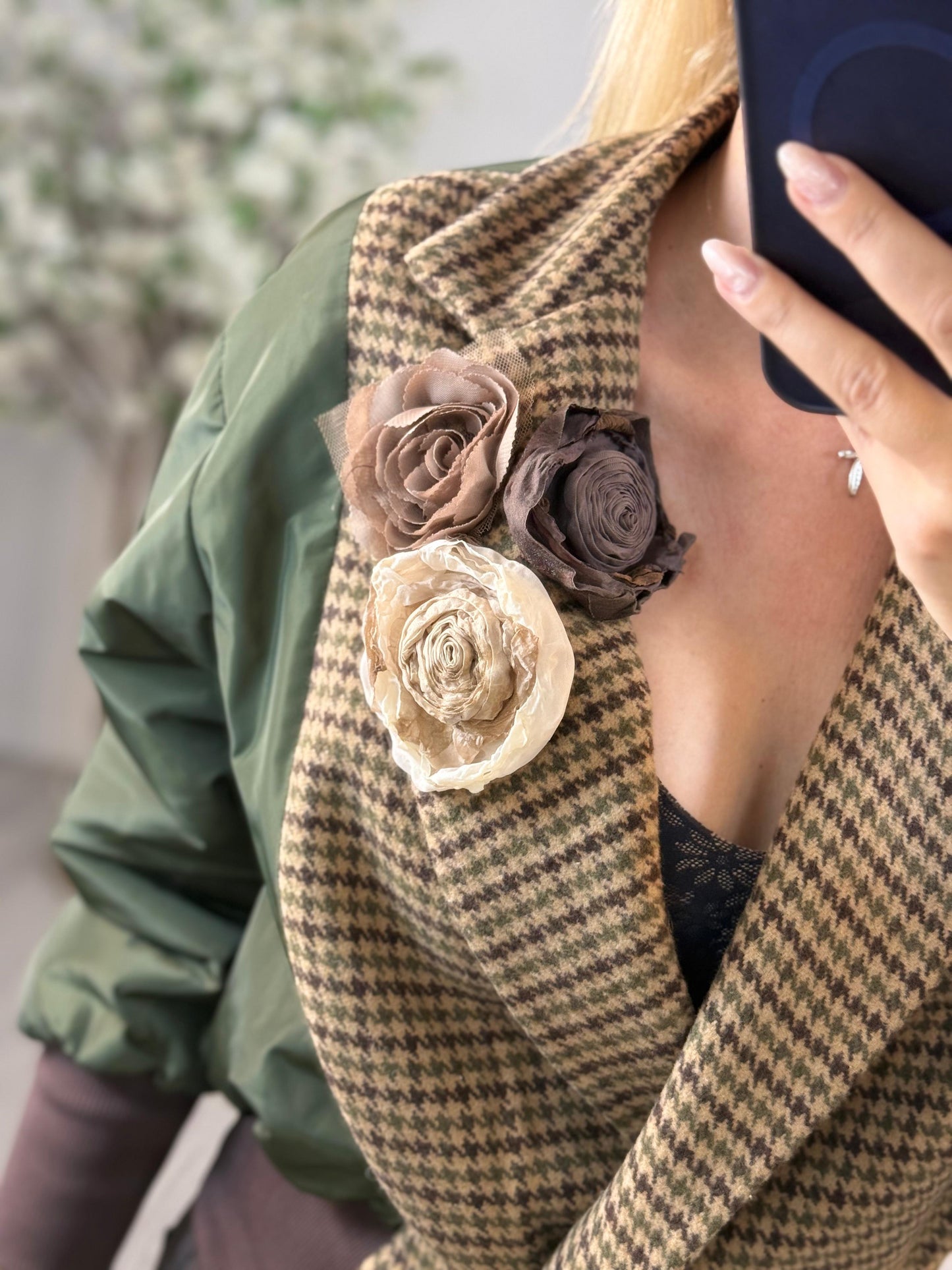 Gloria - Giacca bomber da donna a fiori Susy Mix