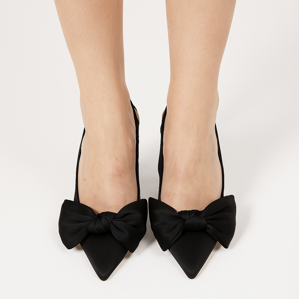 Ines - Sandali Donna Comodi con Design Slingback Elegante Nero