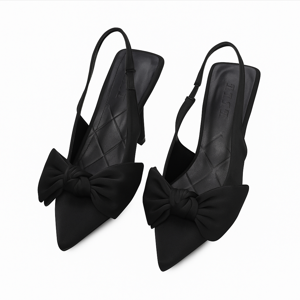 Ines - Sandali Donna Comodi con Design Slingback Elegante Nero