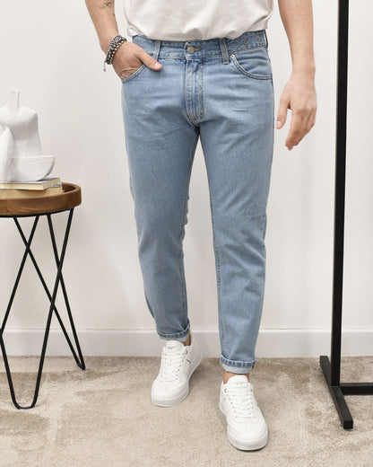 Isacco - Jeans Regular Fit Lavaggio Chiaro Uomo