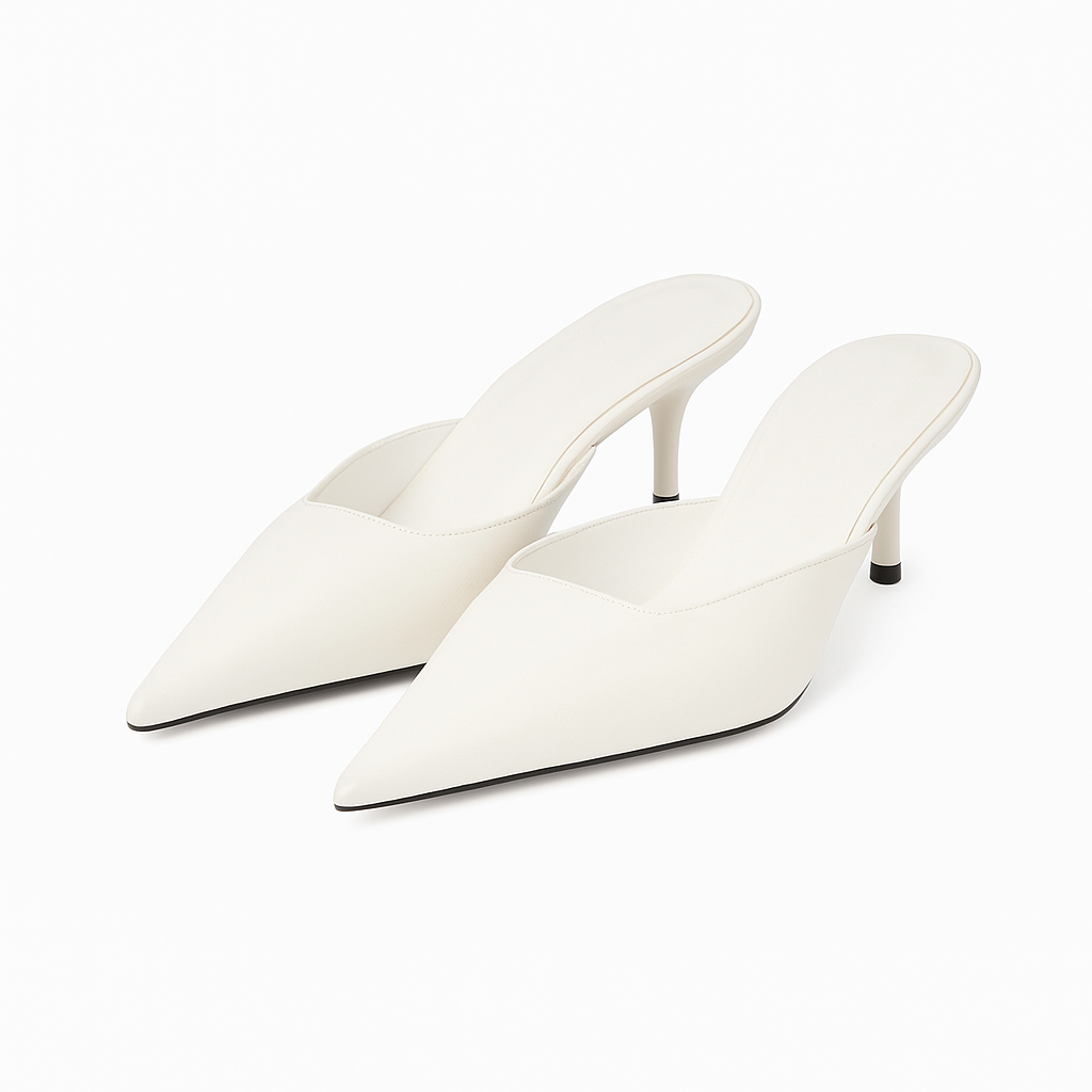 Isabellina - Mules Donna con Tacco Eleganti e Versatili Bianco