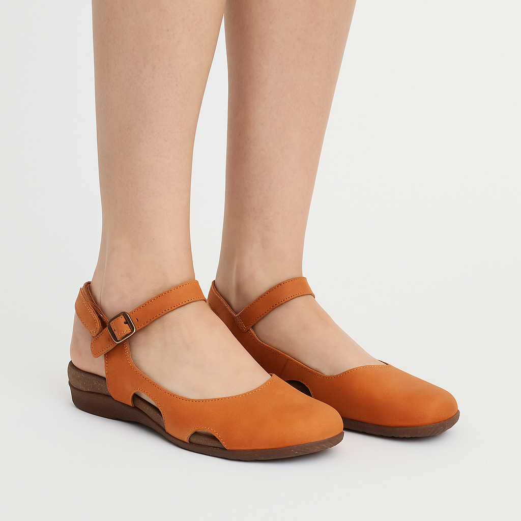 Iside - Sandali Donna Comodi con Suola Ergonomica Arancione