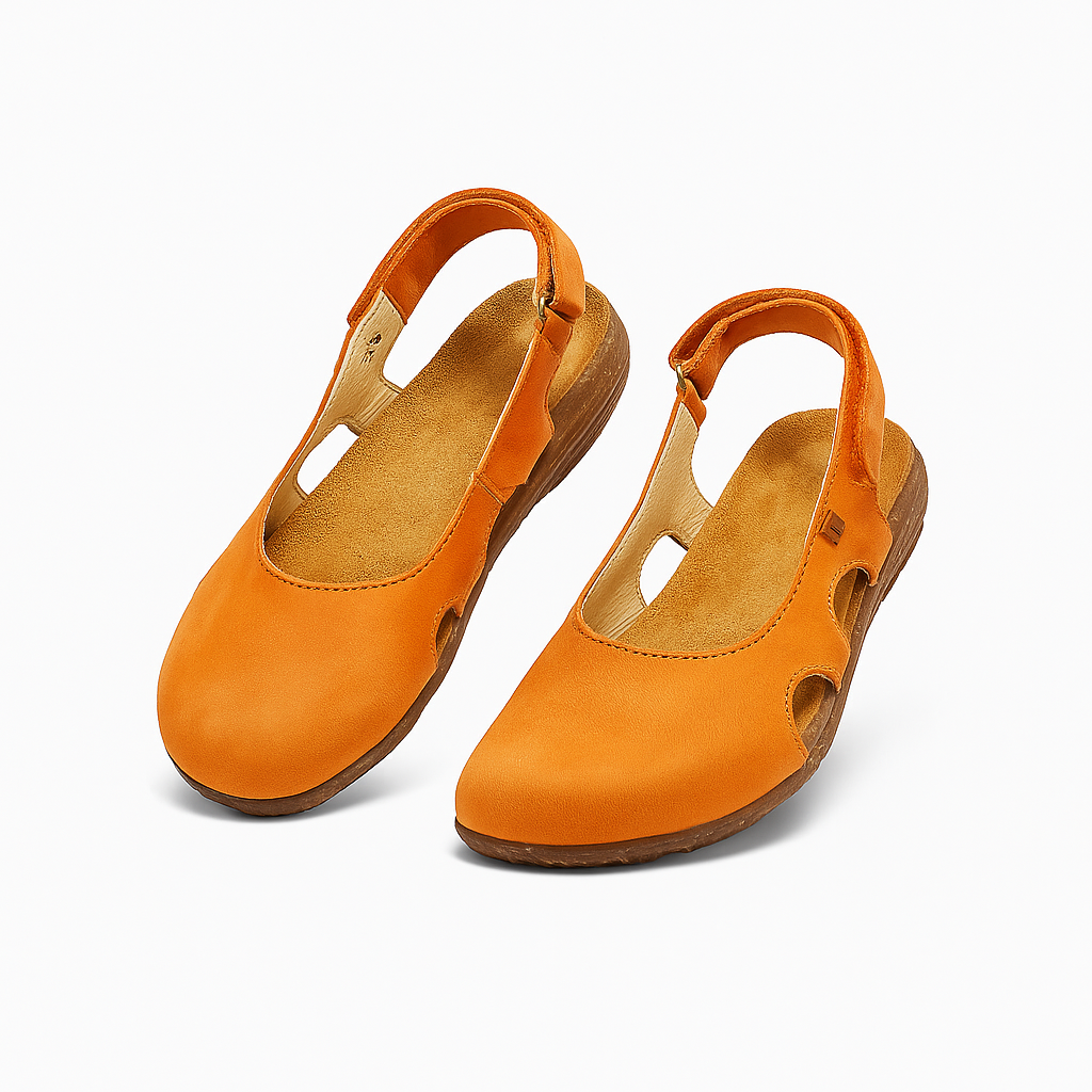 Iside - Sandali Donna Comodi con Suola Ergonomica Arancione