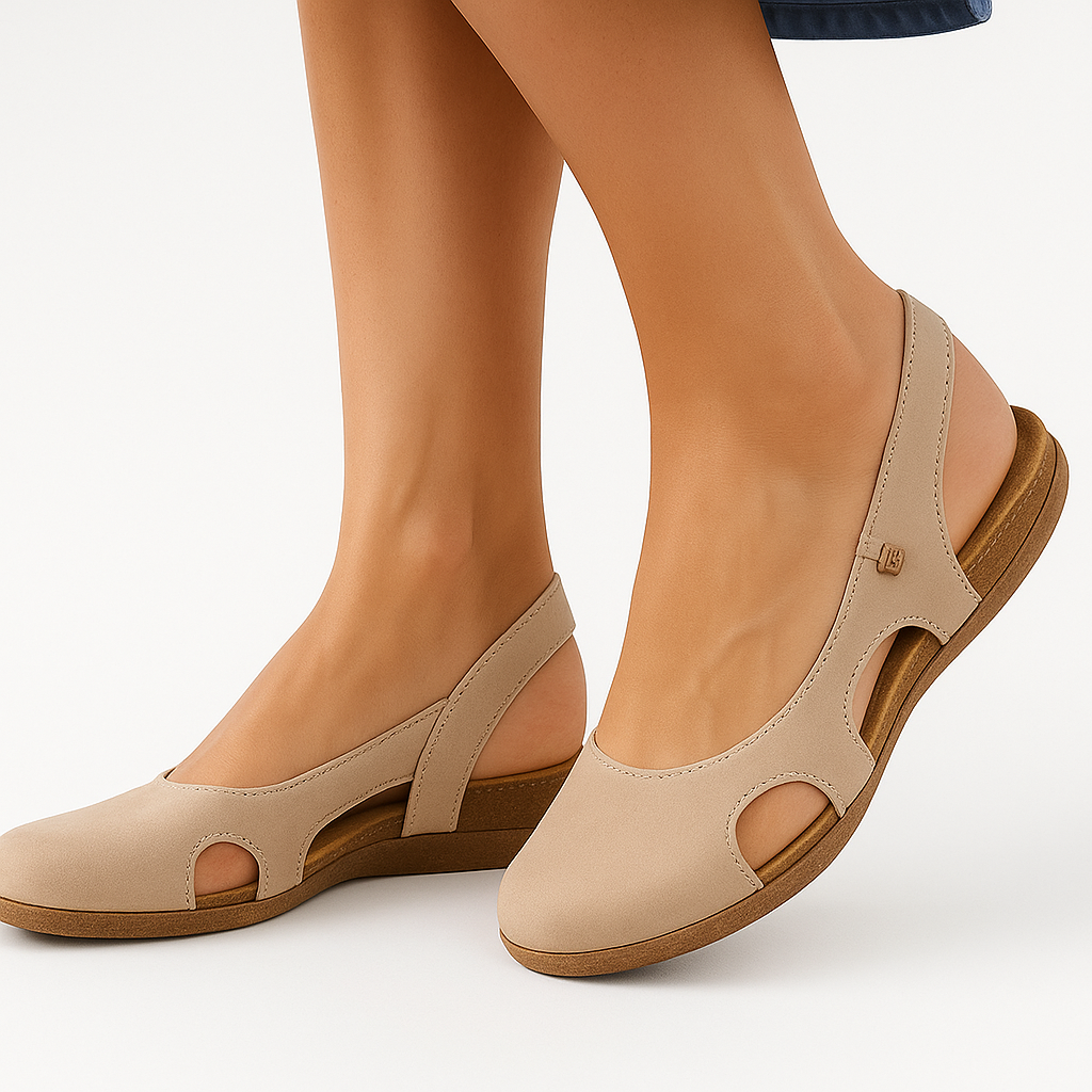 Iside - Sandali Donna Comodi con Suola Ergonomica Beige