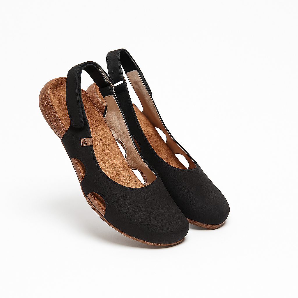 Iside - Sandali Donna Comodi con Suola Ergonomica Nero