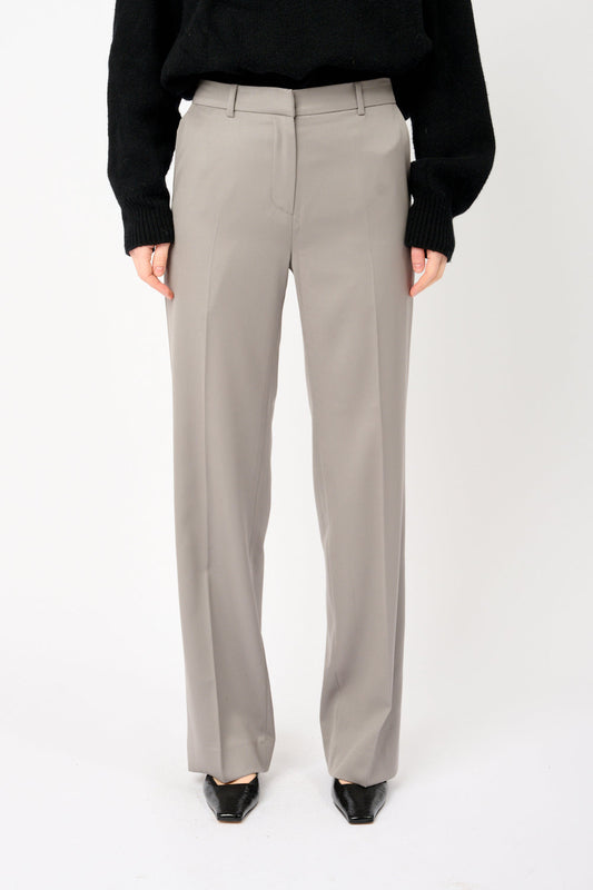 Paolita - Pantaloni Marlene Donna Grigio Eleganti Moderni