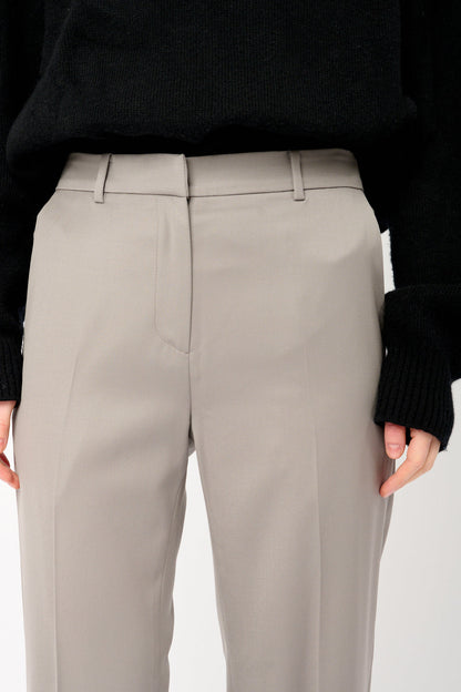 Paolita - Pantaloni Marlene Donna Grigio Eleganti Moderni