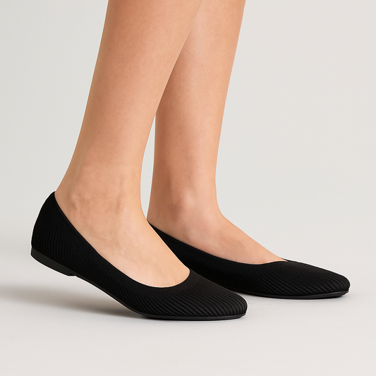 Ivonella - Ballerine Donna Eleganti Comode e Versatili Nero