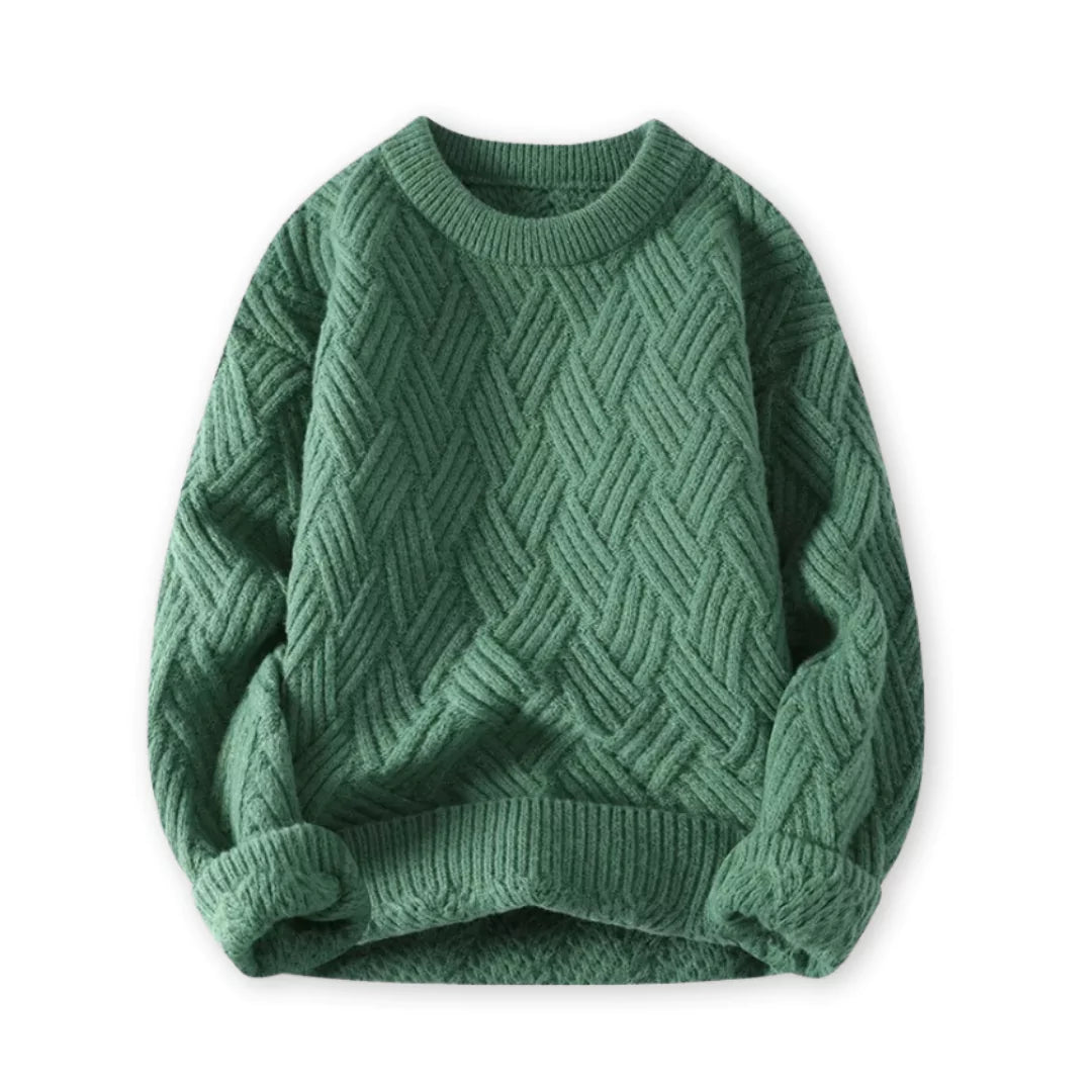 Jonas – Maglione Uomo Girocollo Texturizzato Casual