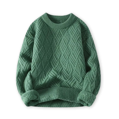 Jonas – Maglione Uomo Girocollo Texturizzato Casual
