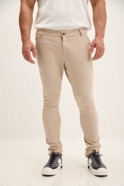 Alessandro - Pantaloni Casual Affusolati Beige