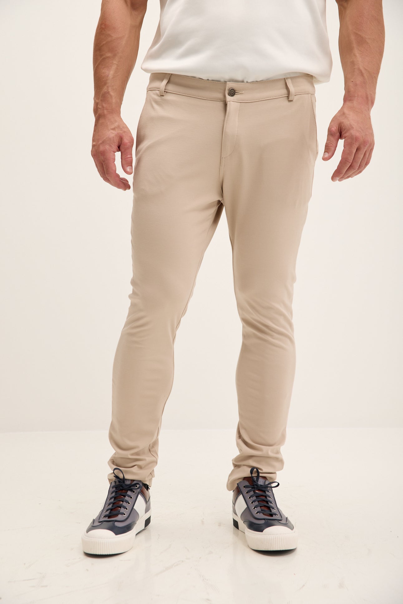 Alessandro - Pantaloni Casual Affusolati Beige