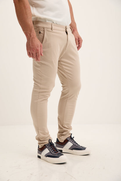Alessandro - Pantaloni Casual Affusolati Beige