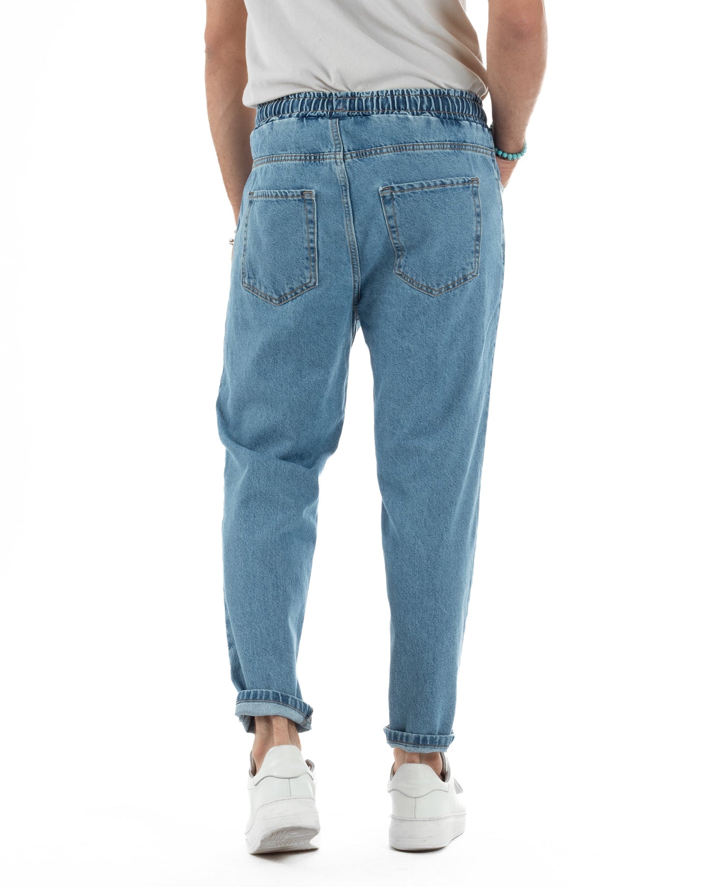 Lorenzo - Jeans jogger basic da uomo dalla vestibilità regolare