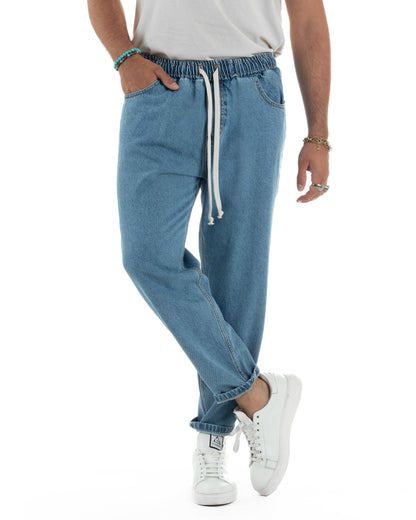 Lorenzo - Jeans jogger basic da uomo dalla vestibilità regolare