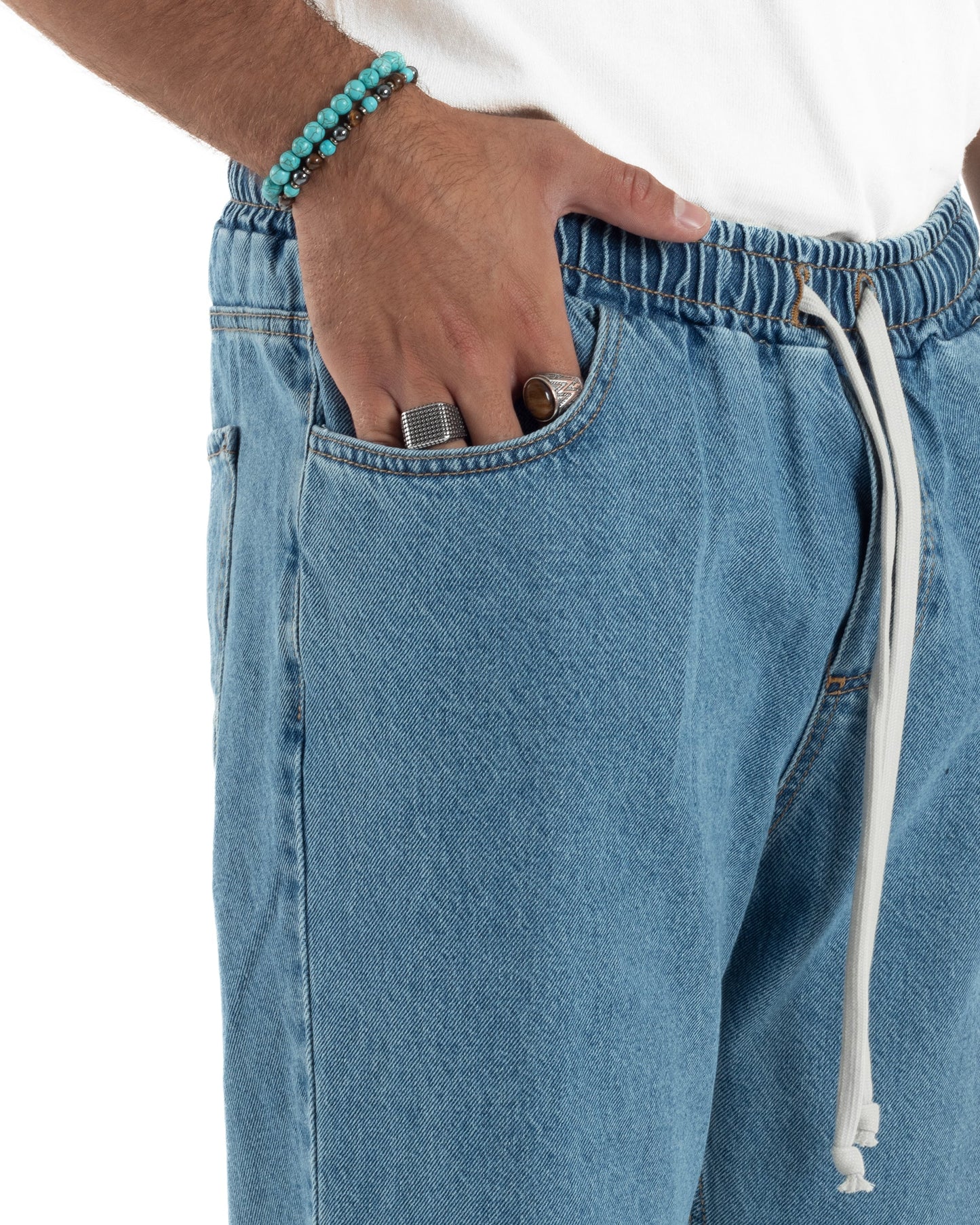 Lorenzo - Jeans jogger basic da uomo dalla vestibilità regolare