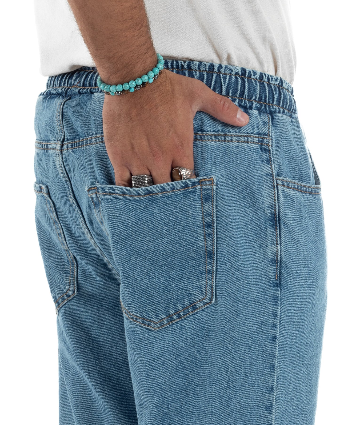 Lorenzo - Jeans jogger basic da uomo dalla vestibilità regolare