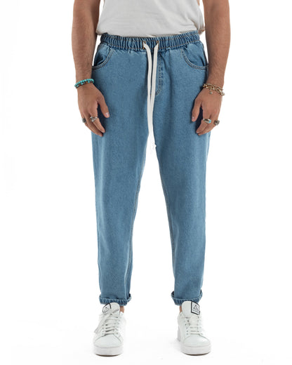 Lorenzo - Jeans jogger basic da uomo dalla vestibilità regolare