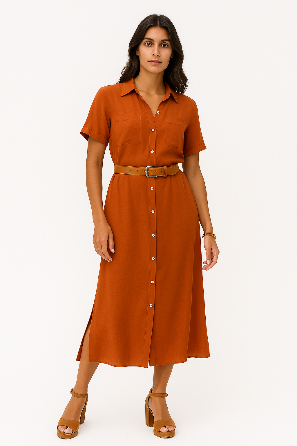 Jannette – Vestito Estivo Donna Fresco e Versatile Arancione