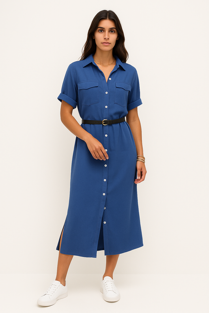 Jannette – Vestito Estivo Donna Fresco e Versatile Blu