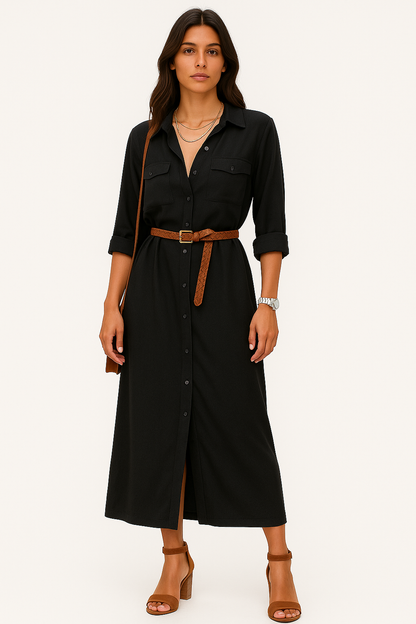 Jannette – Vestito Estivo Donna Fresco e Versatile Nero