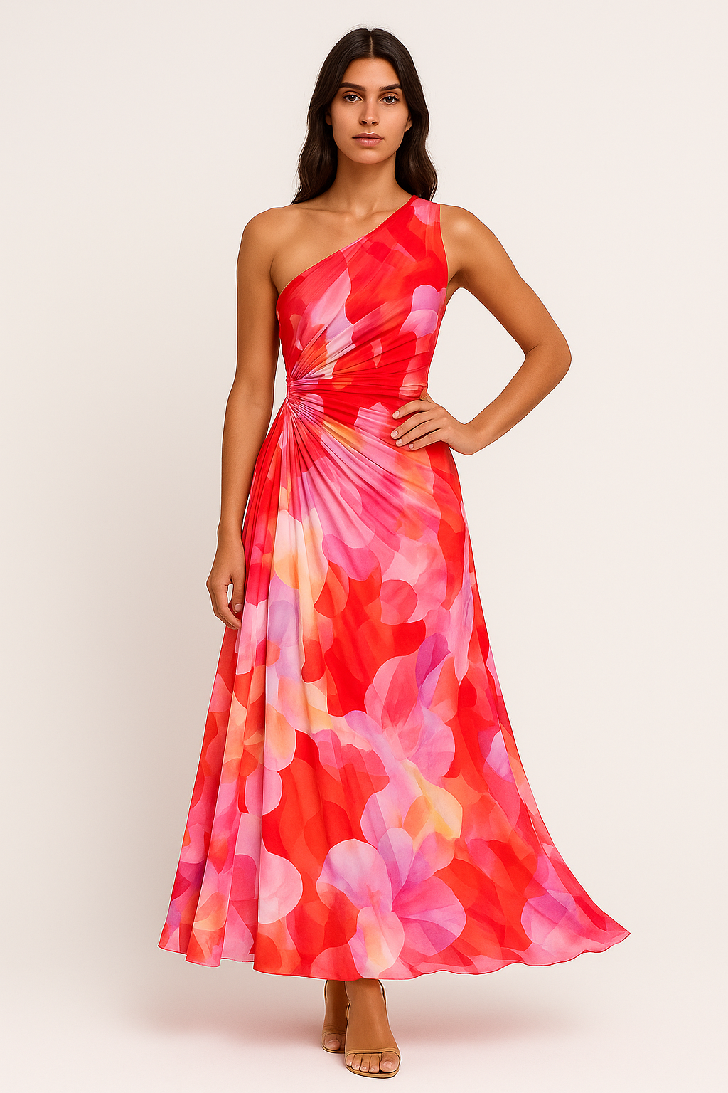 Jasmina – Abito Estivo Iconico Donna Elegante e Fresco Rosa