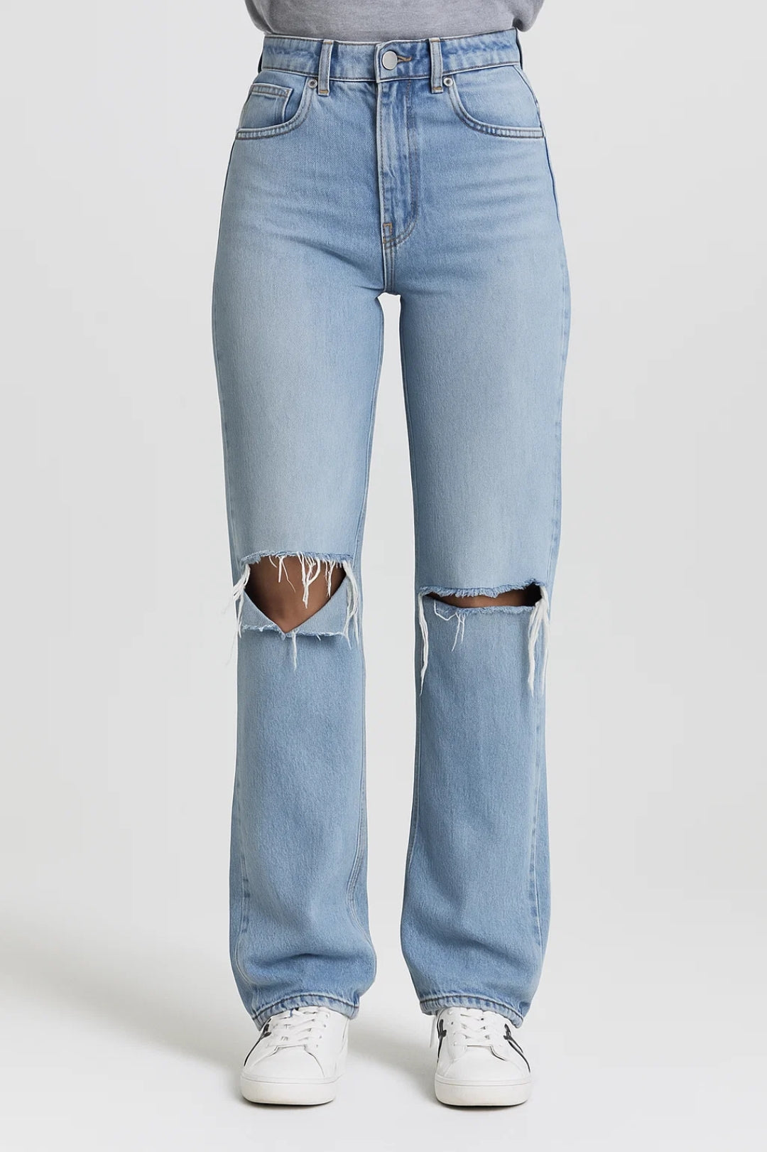 Dalia – Pantaloni A Gamba Dritta Con Dettagli Usurati Di Tendenza