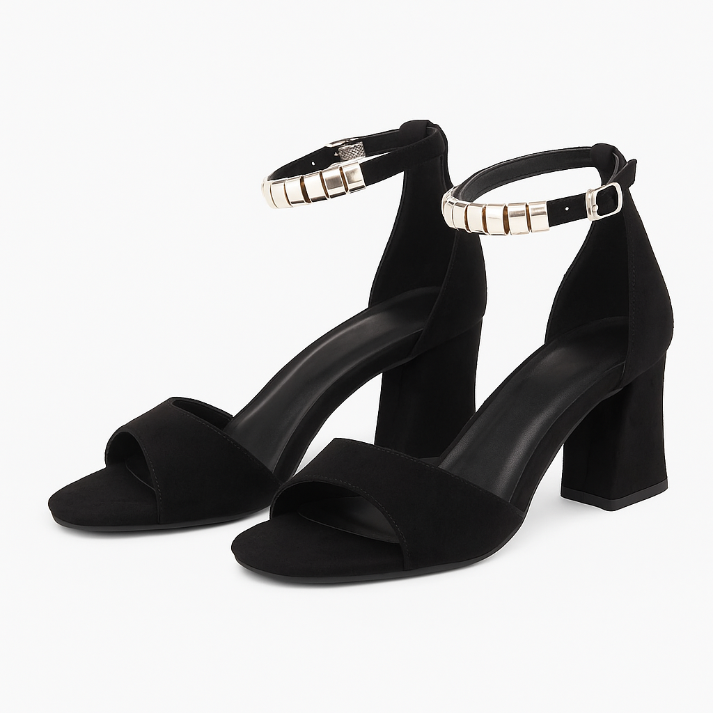 Jessie – Sandali Donna Comodi ed Eleganti con Cinghie Aperte Nero